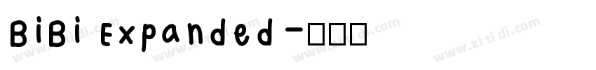 BiBi Expanded字体转换